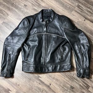Mossi Sport Vent Leather Motorcycle Jacket Men’s Size 48